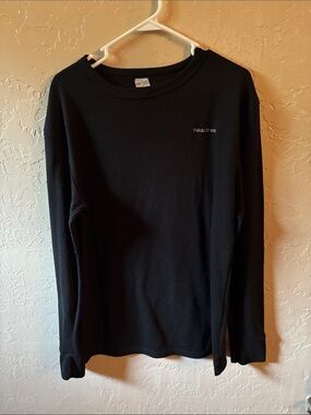 Realtree Black Crewneck Thermal Top
